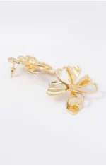 METAL FLOWER EARRINGS - Image 2